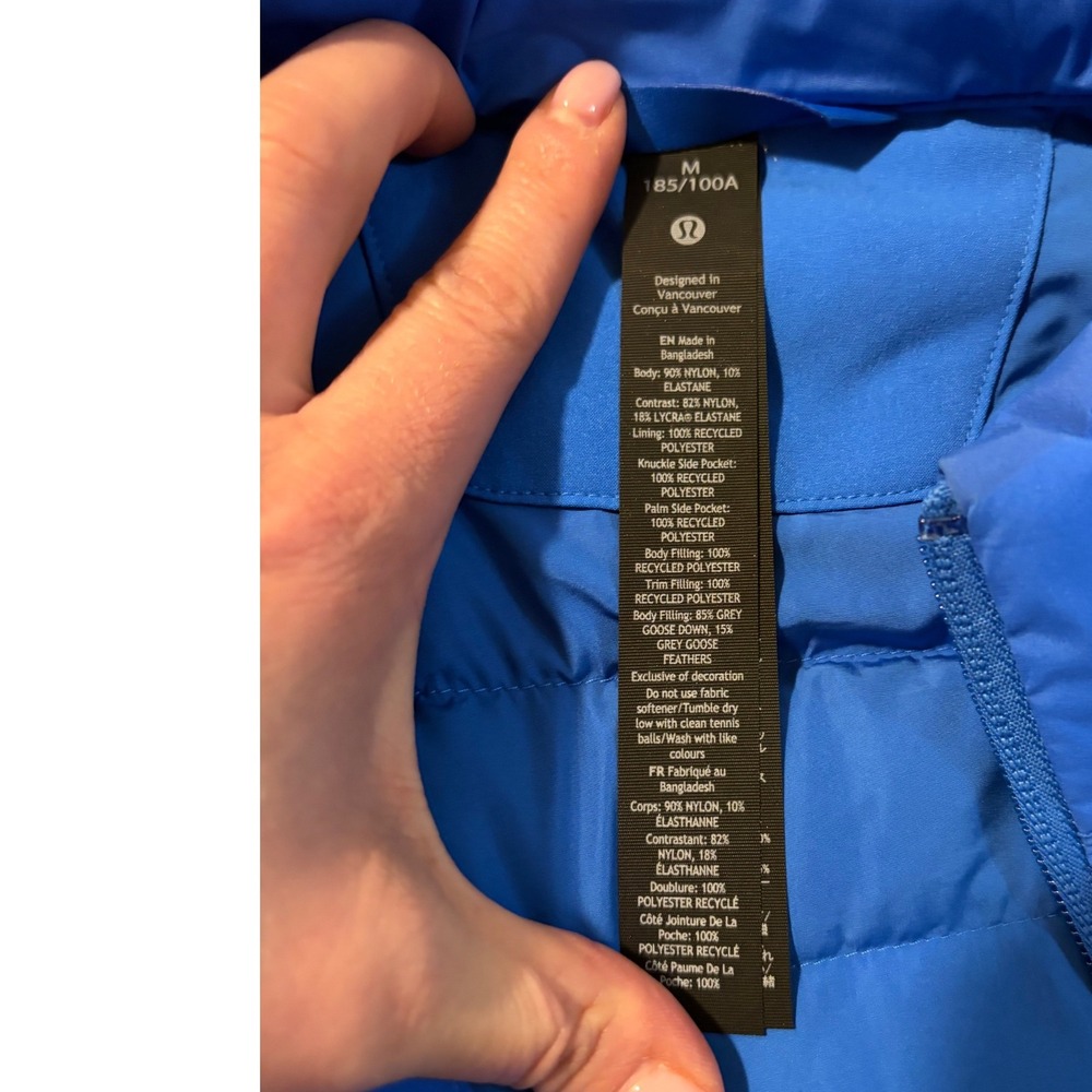 NEW Lululemon | Men's Down for it All Vest Pipe Dream Blue Sz M LM4AMYS PDBL - Picture 6 of 11